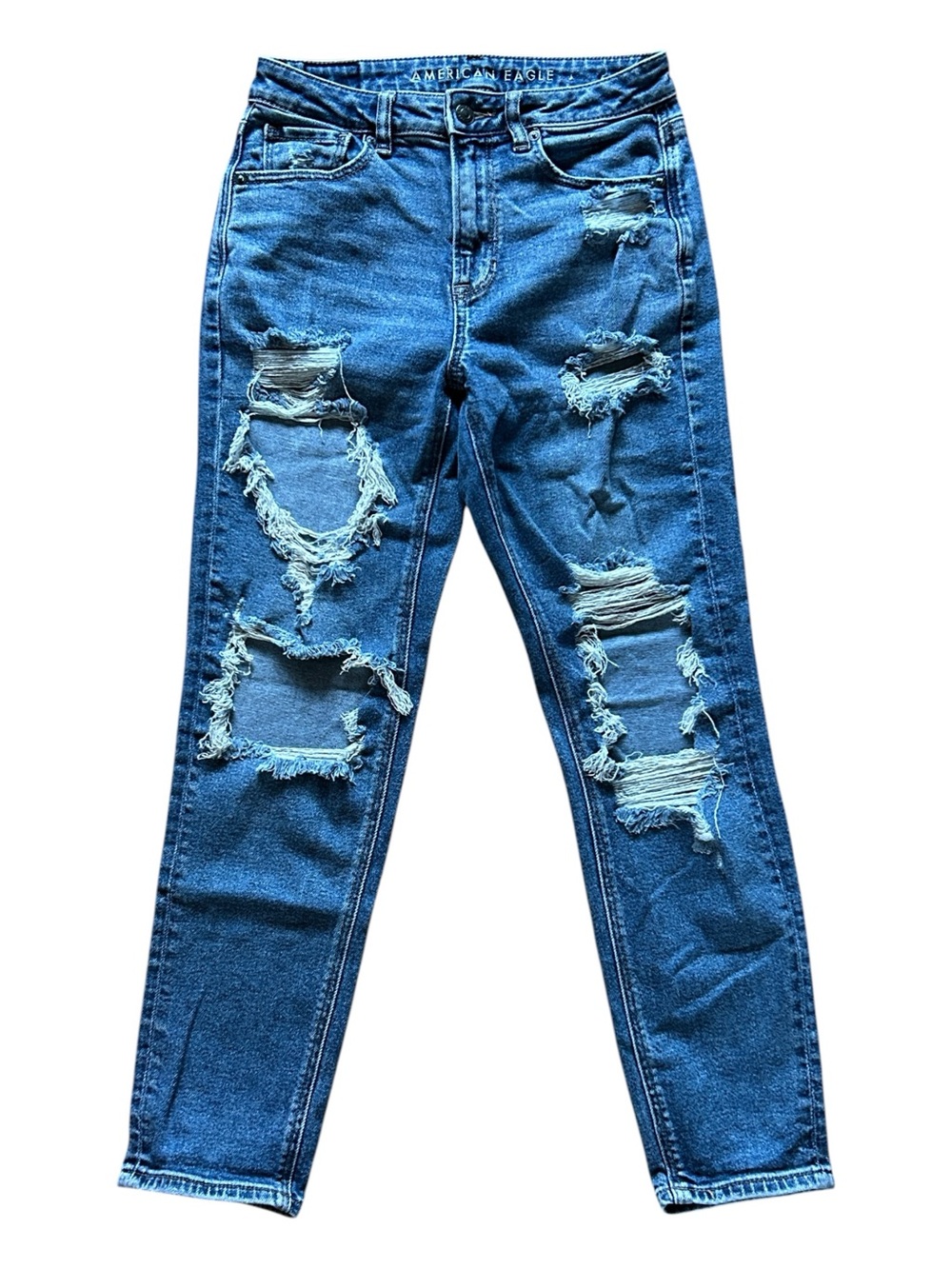 American Eagle Outfitters Distressed Mom Jeans
